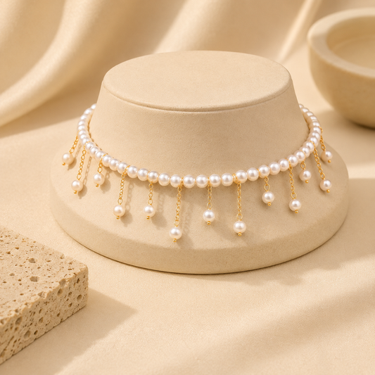 Pearl Rain Choker